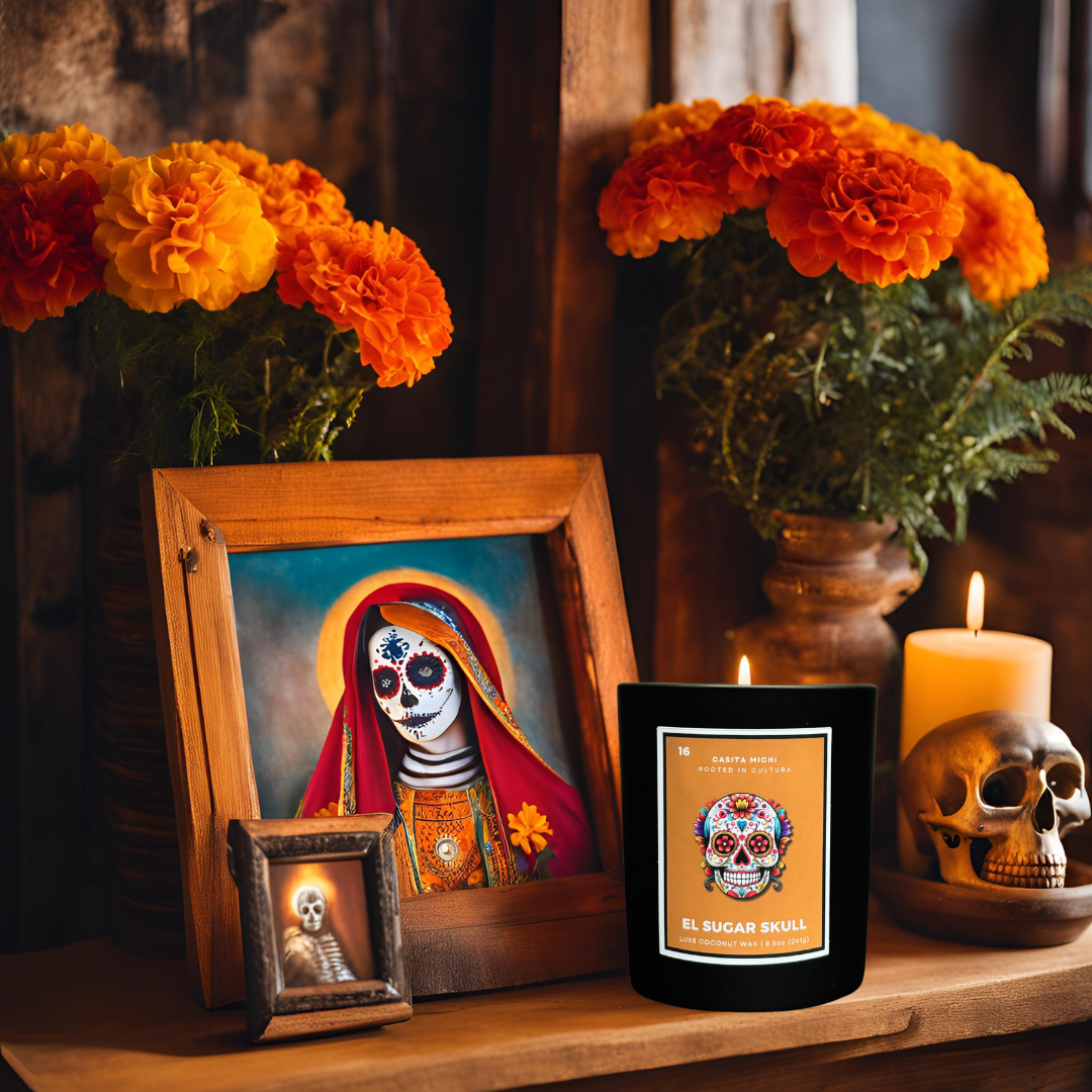 El Sugar Skull | Día de los Muertos Lotería Candle