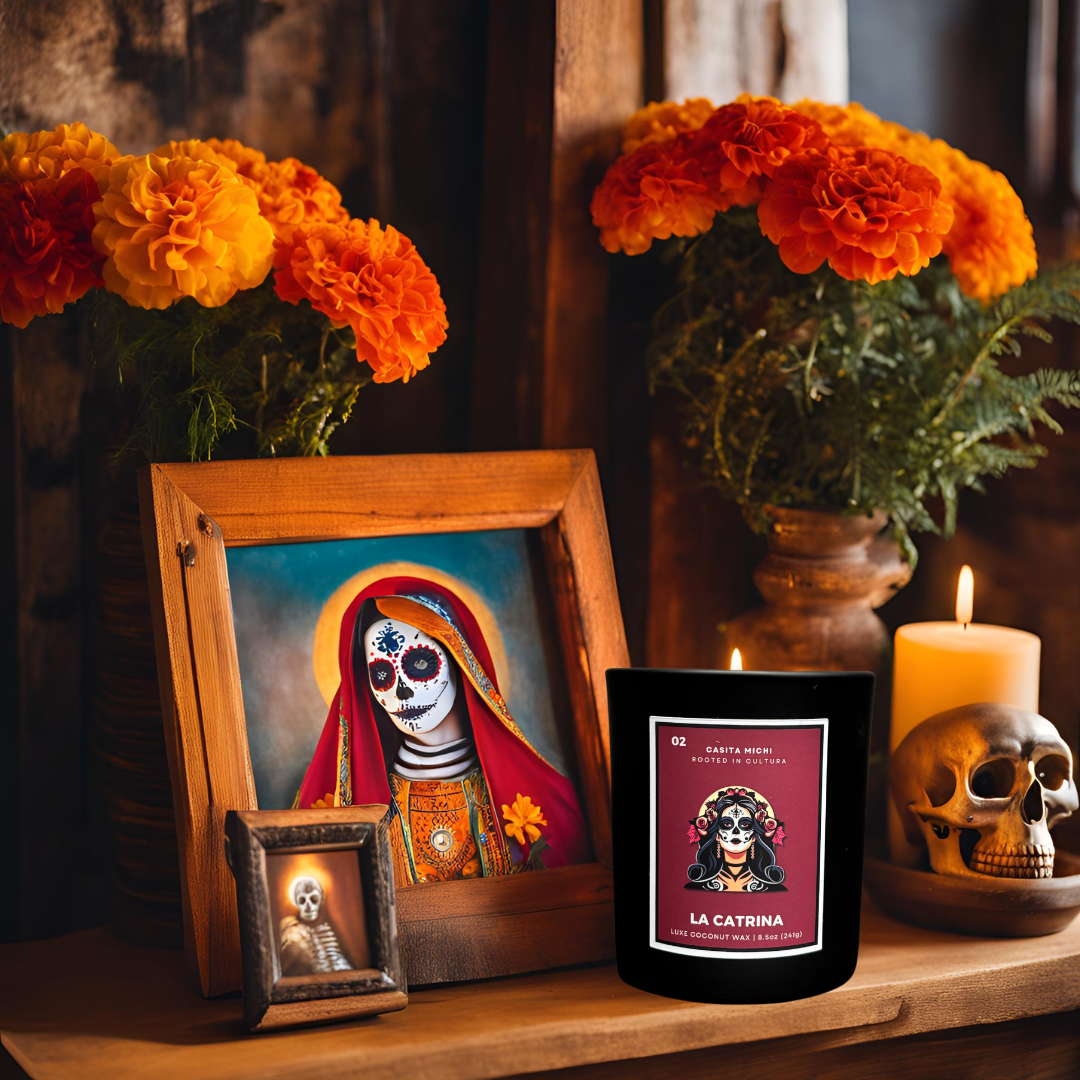 La Catrina | Día de los Muertos Lotería Candle